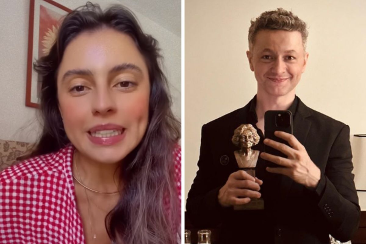 Instrutora de ioga e Lucas Lima