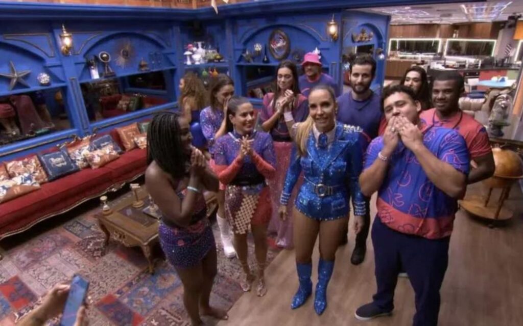 Ivete Sangalo com participantes do BBB 24