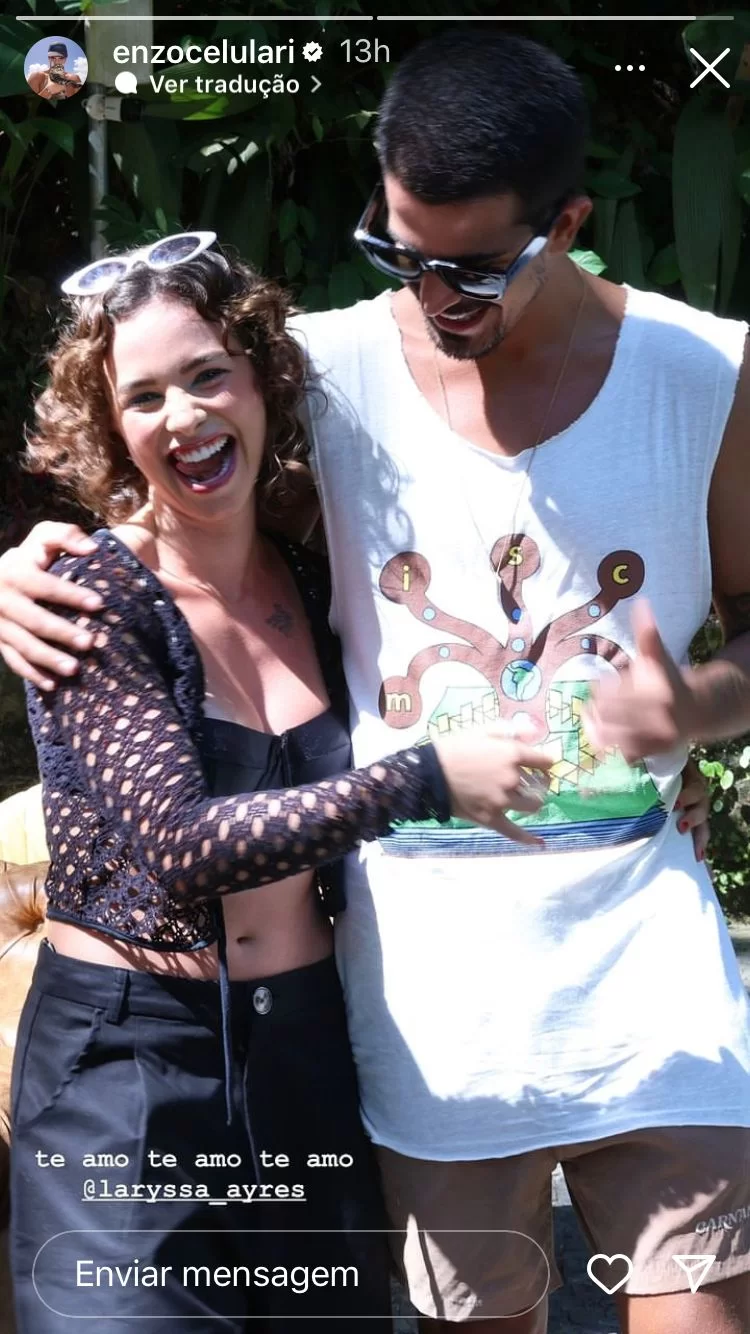Enzo Celulari e Laryssa Ayres