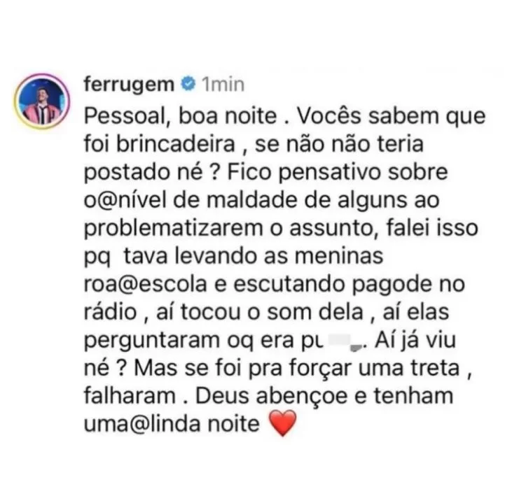 Ferrugem se pronunciando