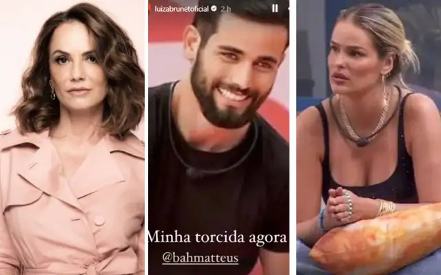 Luiza Brunet agita a web ao declarar torcida por Matteus