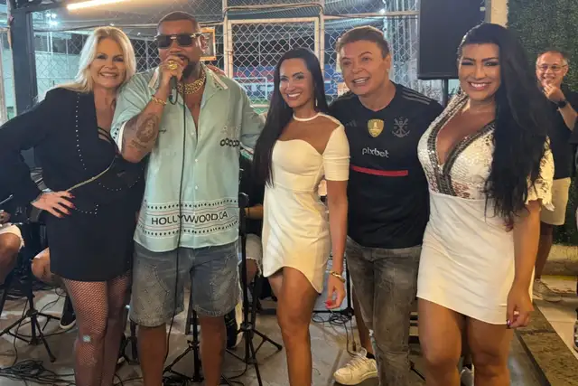 Monique Evans, Naldo, Moranguinho, David Brazil e Vanessa Rangeli