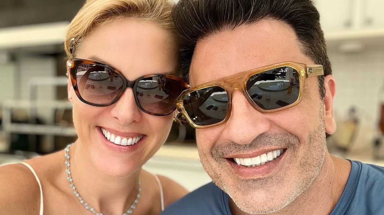 Edu Guedes e Ana Hickmann são flagrados embarcando em jatinho particular Lorena Bueri