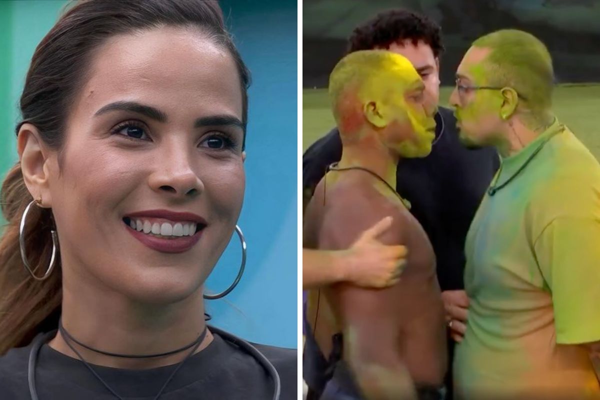 Wanessa Camargo e Davi e Bin laden durante a briga