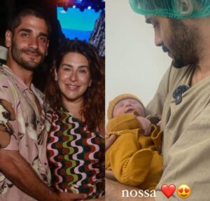 Após nascimento da filha, noivo de Fernanda Paes Leme publica primeira foto da bebê: Nossa