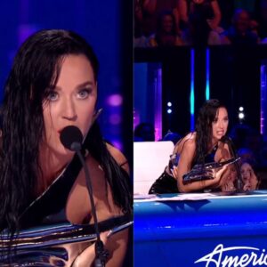 Roupa de Katy Perry desmancha durante gravação de programa, mas cantora brinca: Sua música quebrou o meu top