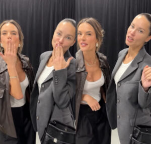 Internautas vão à loucura com encontro de Alessandra Ambrosio e Adriana Lima nos bastidores do desfile da Victoria’s Secret