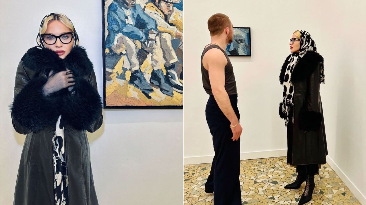 Madonna ‘escapa’ para Paris e prestigia exposição de arte do filho Rocco Lorena Bueri