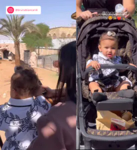 Bruna Biancardi curte dia em zoológico com Mavie. Confira os momentos da filha de Neymar Jr.