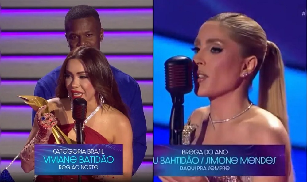 Manu e Viviane Batidão trocam farpas ao vivo no Prêmio Multishow