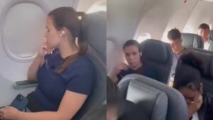 Mulher causa tumulto em avião após passageira recusar troca de assento e é criticada na web; veja vídeo