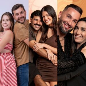 Ed e Raissa, Vitoria e Matheus, Diego e Danielle Hypolito estão no segundo Paredão do BBB25