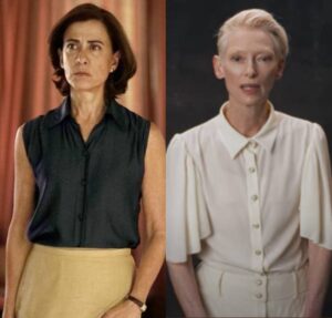 Após Tilda Swinton virar meme por sua reação ao prêmio de Fernanda Torres no Globo de Ouro, marido de atriz comenta: Momento maravilhoso