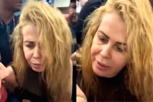 Joelma aparece descabelada, apoiada em segurança e estado de saúde preocupa fãs: “Não tô bem”