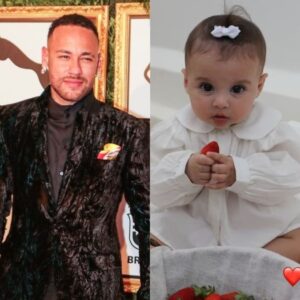 Neymar Jr. publica foto de Helena após explicar convivência com a filha de Amanda Kimberlly