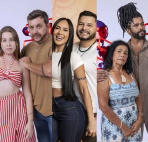 Ed e Raissa, Arleane e Marcelo, Diogo e Vilma estão no primeiro paredão do BBB25