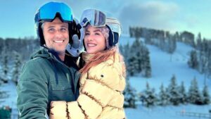 Giovanna Ewbank e Bruno Gagliasso levam filhos para esquiar no Colorado