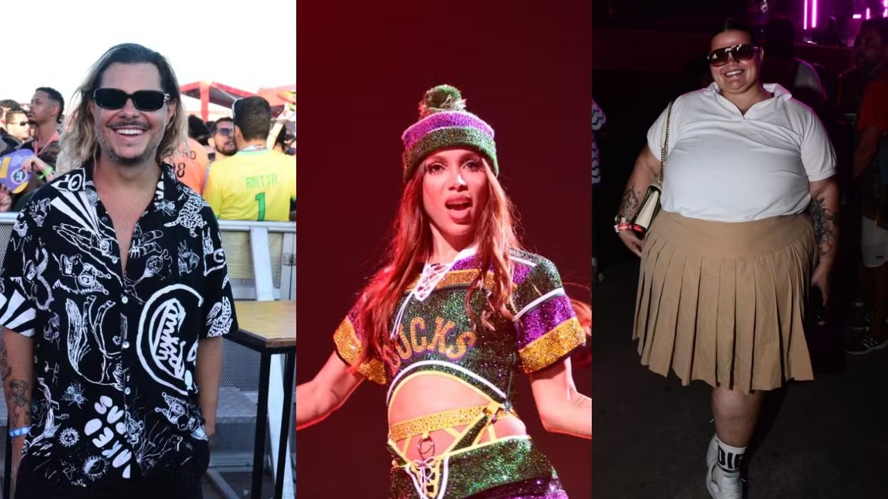 Famosos aproveitam o final de semana e curtem show de Anitta em Salvador  Lorena Bueri