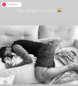 Yuri Lima mostra clique com Nala e brinca: Não sufoque a artista. Veja os momentos da bebê, filha de IZA com o jogador