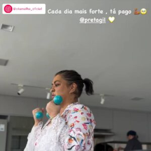 O Kanalha incentiva Preta Gil em exercício e cantora se derrete. Veja outros momentos deles!