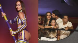 Anitta é vista junto com moreno misterioso em camarote no Rio