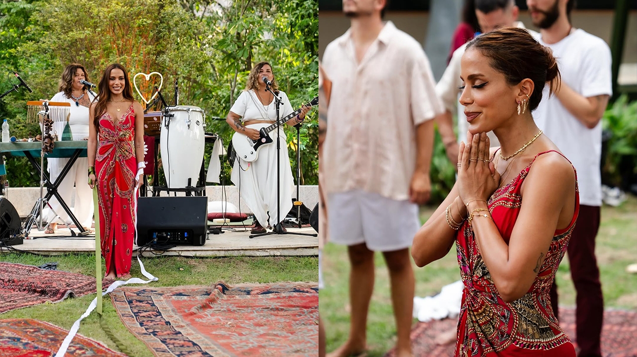 Anitta começa semana de comemorações de aniversário com ritual hindu Lorena Bueri