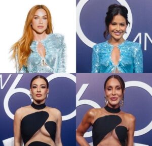 Sophie Charlotte, elenco de Garota do Momento… Confira os looks do show de 60 anos da TV Globo