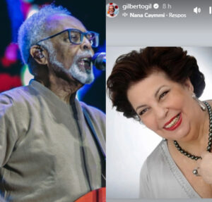 Gilberto Gil se despede da ex-esposa, Nana Caymmi