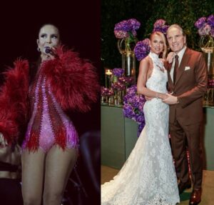 Ivete Sangalo faz show surpresa na festa luxuosa de Roberto Justus e Ana Paula Siebert e diverte público