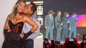 Esposa de Leonardo comenta ausência do cantor em festa de 60 anos da TV Globo