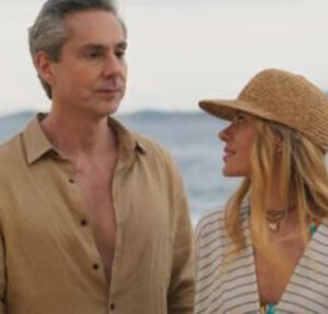 Carolina Dieckmann mostra bastidores de primeiro beijo de Leila e Marco Aurélio em Vale Tudo