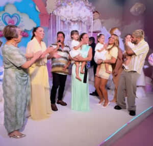Bolo de mais de dois metros, parabéns com Leonardo e vários shows… Veja o que rolou na festa de quatro anos de idade de Maria Alice