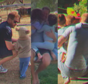 Meghan Markle emociona fãs com momentos de Príncipe Harry com os filhos; assista!