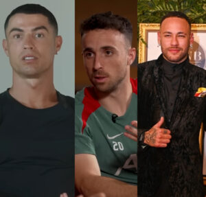 Cristiano Ronaldo e Neymar Jr. lamentam morte de Diogo Jota