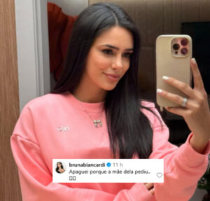 Bruna Biancardi explica motivo de ter apagado foto de Helena com Mavie: A mãe dela pediu