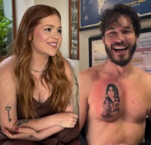 No aniversário de namoro, Eliezer faz pegadinha com Viih Tube e exibe tatuagem fake