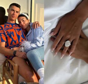 Impressionante! Aliança que Cristiano Ronaldo deu a Georgina pode chegar a mais de 20 milhões de reais