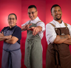 Arika, Lira e Mamede estão na final do Chef de Alto Nível