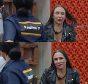 Rayanne jogando água em Yoná e bate-boca por cama marcam a madrugada de A Fazenda 17. Veja o que rolou no reality