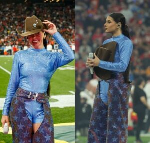 Ana Castela canta hino nacional e Karol G entrega performance em português no jogo da NFL em São Paulo
