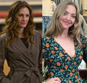 Julia Roberts empresta look elegante da Versace para Amanda Seyfried no Festival de Veneza