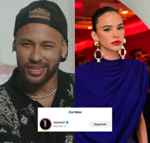 Neymar Jr. curte publicação de Lucas Guedez com Bruna Marquezine e chama atenção dos internautas