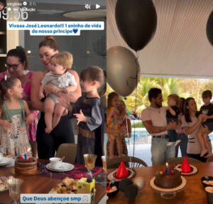 José Leonardo faz aniversário e ganha comemorações separadas de Virginia e Zé Felipe