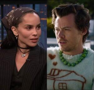É real! Harry Styles se encontra com Lenny Kravitz, pai da namorada Zoe Kravitz