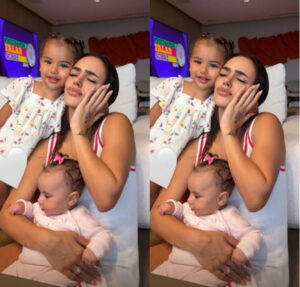 Bruna Biancardi desabafa após filhas ficarem doentes: Dias chatinhos