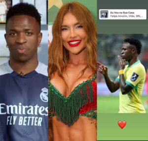 Gol para Virginia Fonseca? Vini Jr. posta foto mandando beijo para câmera e agita web