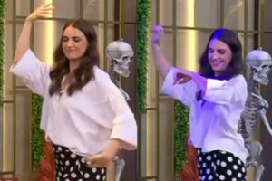 Chris Flores mostra rebolado ao vivo e surpreende público no ‘Melhor da Tarde’