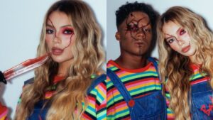 Gabriely Miranda rebate críticas por participar de festa de Halloween de Virginia: “Minha fé”