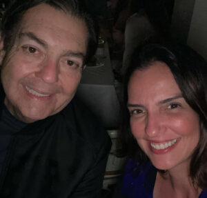 Luciana Cardoso faz agradecimento após Fausto Silva participar do casamento da filha dele