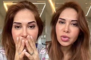 Maíra Cardi mostra o rosto do bebê; detalhe chama atenção